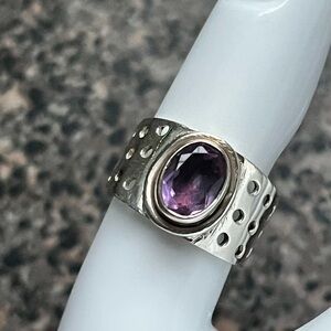 Mystic Guard – Bali Sterling Amethyst Ring (Approx. Size 7.5)
